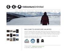 Tablet Screenshot of adventure-unlimited.co.uk